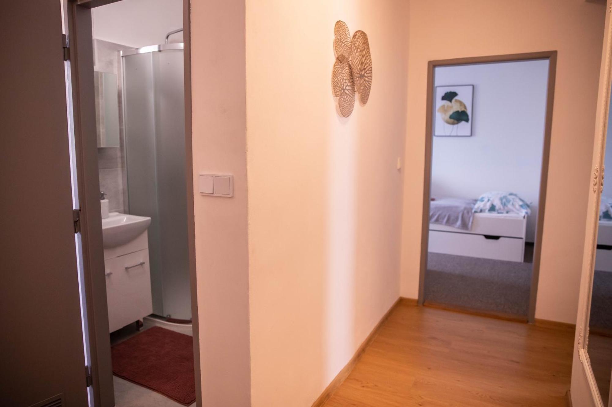 Prostorny Byt V Centru U Reky, 2 Loznice, Balkon Hradec Králové 외부 사진